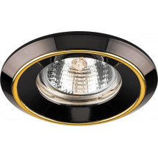 Светильник встраиваемый Feron DL1023 потолочный MR16 G5.3 черный-золото