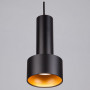 Подвесной светильник Eurosvet Charlie 50134/1 LED черный/золото 9W